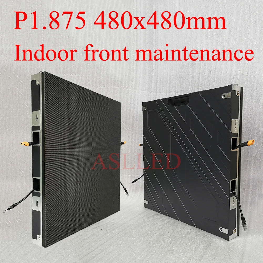 

P1.875 LED display screen panel 480x480 mm indoor high-definition full-color small-pitch LED Matrix Screen TV made in Shenzhen