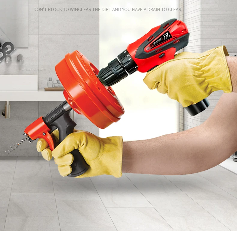 Electric Manual Toilet Dredging Machine Chargable Drill 12.6-40MM Pipe Cleaner Drain Cleaning Machine 7.6M Y
Electric Manual Toilet Dredging Machine Chargable Drill 12.6-40MM Pipe Cleaner Drain Cleaning Machine 7.6M Y