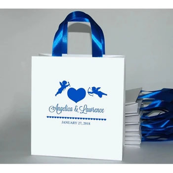 Wedding Welcome Bags with Royal Blue satin ribbon, two angels, hearts and custom names Elegant Wedding Gifts bag for guests
Wedding Welcome Bags with Royal Blue satin ribbon, two angels, hearts and custom names Elegant Wedding Gifts bag for guests