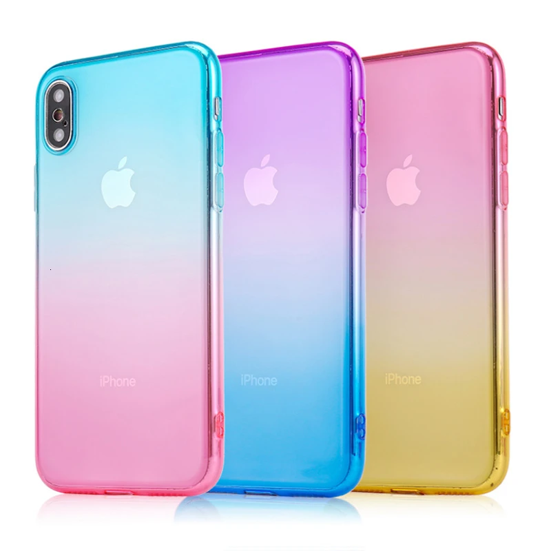 Case For iPhone XR X Xs Max 6 6s 7 8 Plus Fashion Gradient Thin Soft Phone Cover For iPhone 7Plus 8Plus SE 5s Shell Accessories
Case For iPhone XR X Xs Max 6 6s 7 8 Plus Fashion Gradient Thin Soft Phone Cover For iPhone 7Plus 8Plus SE 5s Shell Accessories