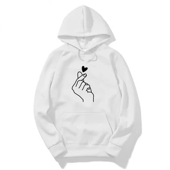 Women Hoodies Casual Finger Heart Love Pattern Hooded Sweatshirts Fashion Drawstring Long Sleeve Female Pullovers Plus Size
Women Hoodies Casual Finger Heart Love Pattern Hooded Sweatshirts Fashion Drawstring Long Sleeve Female Pullovers Plus Size