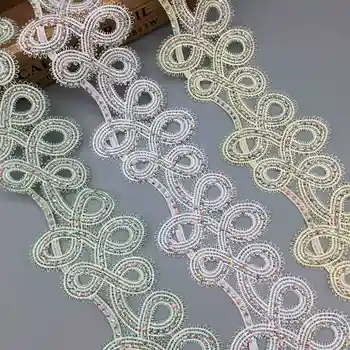1yard 6.5CM Pearl Rhinestones Flower Lace Trim Embroidered Lace Ribbon Fabric Sewing Craft For Costume Wedding Dress Clothes
1yard 6.5CM Pearl Rhinestones Flower Lace Trim Embroidered Lace Ribbon Fabric Sewing Craft For Costume Wedding Dress Clothes