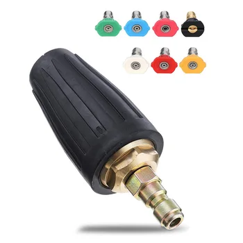 4000PSI Black Pressure Washer Turbo Nozzle Spray Tip 360° Rotating 1/4 inch Quick Connect with 7 Spray Nozzle Tips Kit 4.0 GPM
4000PSI Black Pressure Washer Turbo Nozzle Spray Tip 360° Rotating 1/4 inch Quick Connect with 7 Spray Nozzle Tips Kit 4.0 GPM