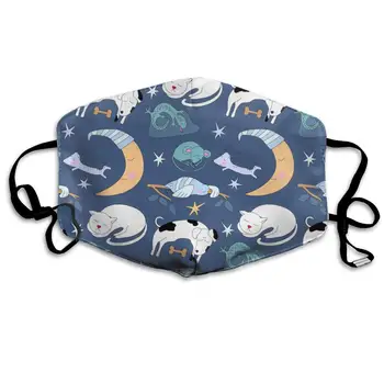 Cartoon Animals Under The Night Washable Reusable Mask, Cotton Anti Dust Half Face Mouth Mask For Kids Teens Men Women With
Cartoon Animals Under The Night Washable Reusable Mask, Cotton Anti Dust Half Face Mouth Mask For Kids Teens Men Women With