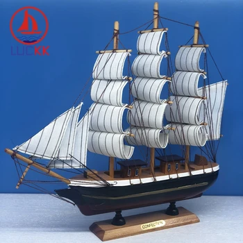 LUCKK 33CM Handmade Retro Nautical Wooden Miniatures Sailing Model Marine Classical Decor Room Party Home Figurine Wood Crafts
LUCKK 33CM Handmade Retro Nautical Wooden Miniatures Sailing Model Marine Classical Decor Room Party Home Figurine Wood Crafts