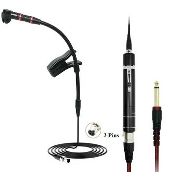 Bolymic WH100 Instrument Microphone Condenser Clip on Saxophone Microphone Sax 3 Pins XLRr for Saxophone Tuba Trumpet
Bolymic WH100 Instrument Microphone Condenser Clip on Saxophone Microphone Sax 3 Pins XLRr for Saxophone Tuba Trumpet