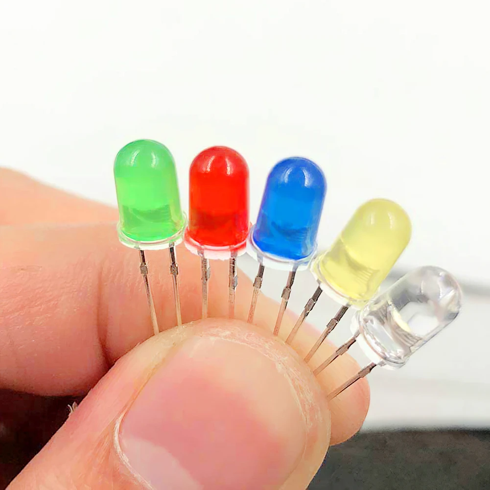 500pcs 5mm LED Light Emitting Diode Round Assorted Color White/Red/Yellow/Green/Blue Kit Box DIY Lamp Circuit Indicator 5 Colors
500pcs 5mm LED Light Emitting Diode Round Assorted Color White/Red/Yellow/Green/Blue Kit Box DIY Lamp Circuit Indicator 5 Colors