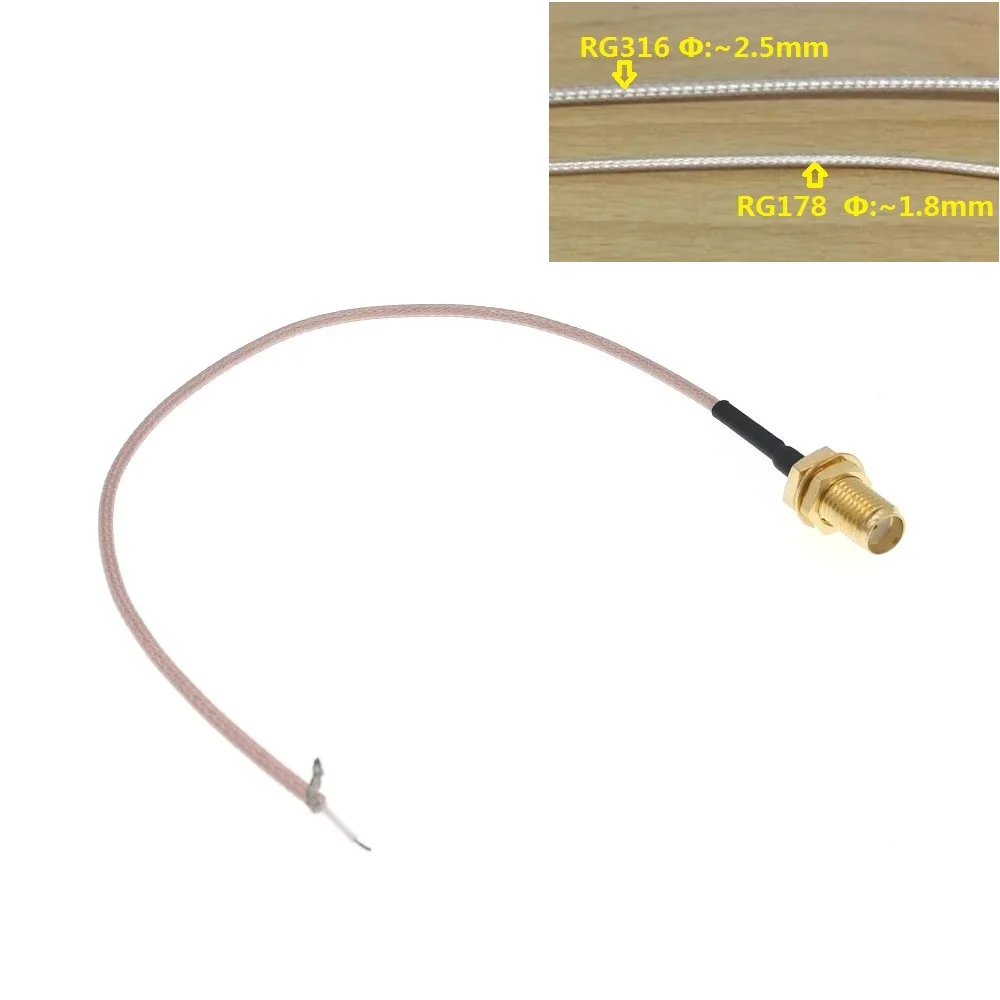 SMA Female To PCB SOLDER RG178 1