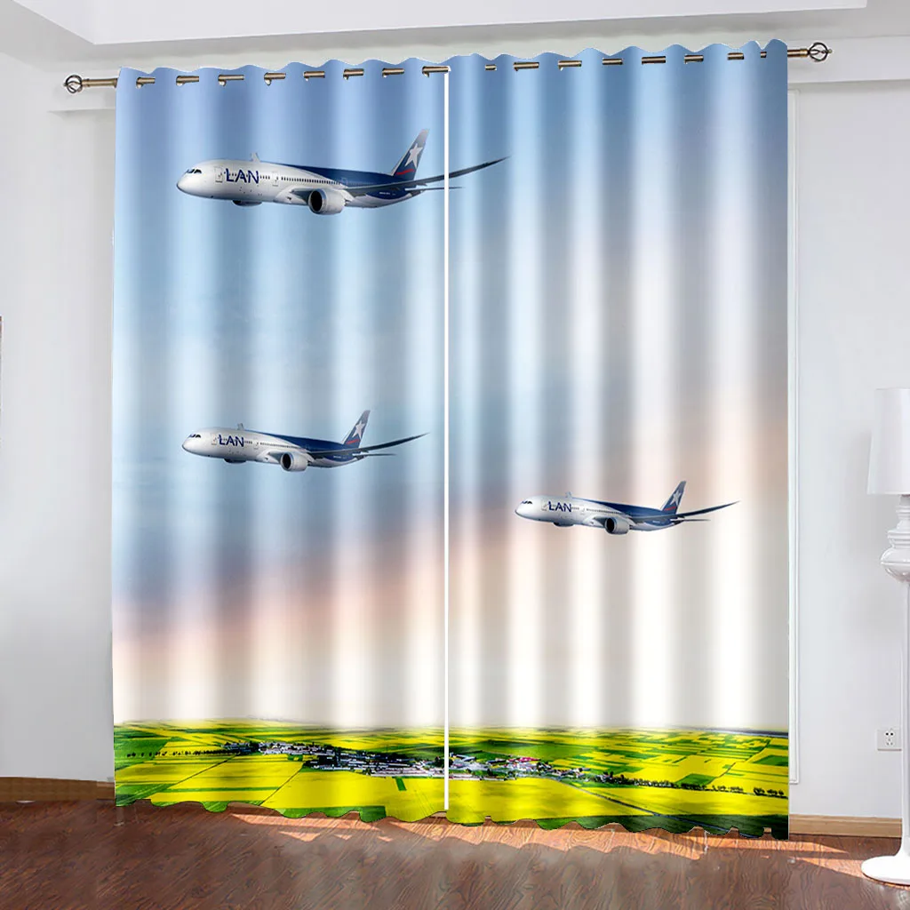 Airplane Printing Woven Curtains Bedroom Blackout Curtains Two Separate Curtains on The Left and Right
Airplane Printing Woven Curtains Bedroom Blackout Curtains Two Separate Curtains on The Left and Right