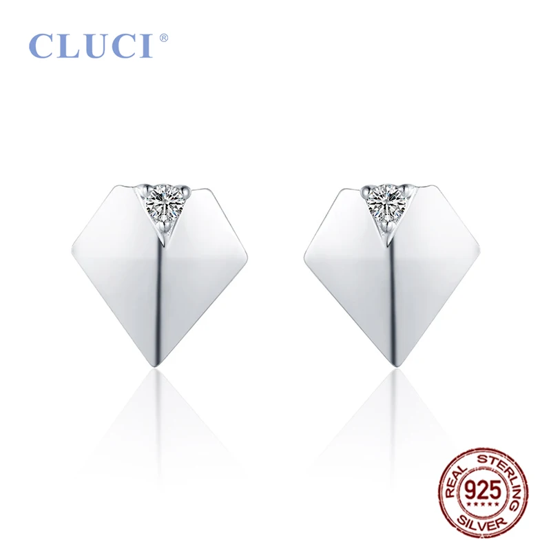 Серьги-гвоздики CLUCI из серебра 925 пробы с фианитами женские, ювелирные украшения для ушей геометрической формы, вечерние ювелирные изделия, DE007SB
Серьги-гвоздики CLUCI из серебра 925 пробы с фианитами женские, ювелирные украшения для ушей геометрической формы, вечерние ювелирные изделия, DE007SB