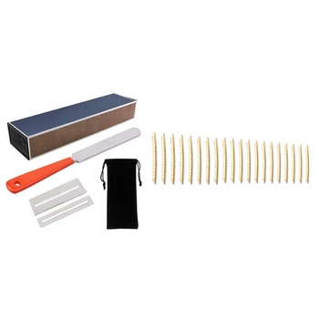1set Guitar Fret Conditioning File Scrub Lubricator Tool & 20Pcs Guitar Fret Wire Copper 20 Fingerboard Frets
1set Guitar Fret Conditioning File Scrub Lubricator Tool & 20Pcs Guitar Fret Wire Copper 20 Fingerboard Frets