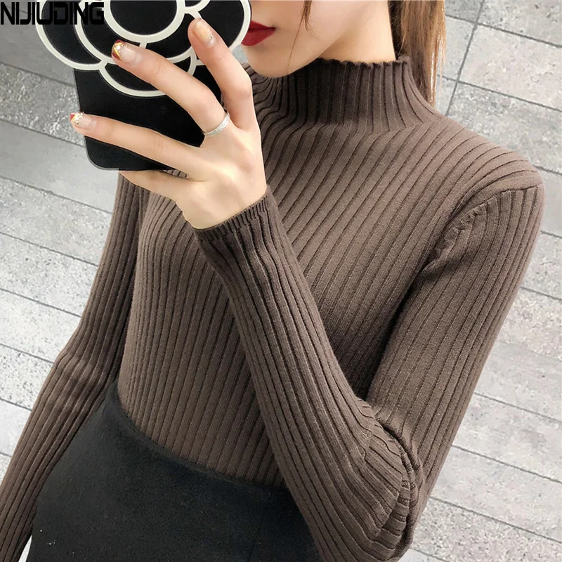Tonglord 2020 Half Turtleneck Pullover Sweater for Women Autumn Winter New Multi-color Long-sleeved Slim Knitting Tops Outwear
Tonglord 2020 Half Turtleneck Pullover Sweater for Women Autumn Winter New Multi-color Long-sleeved Slim Knitting Tops Outwear