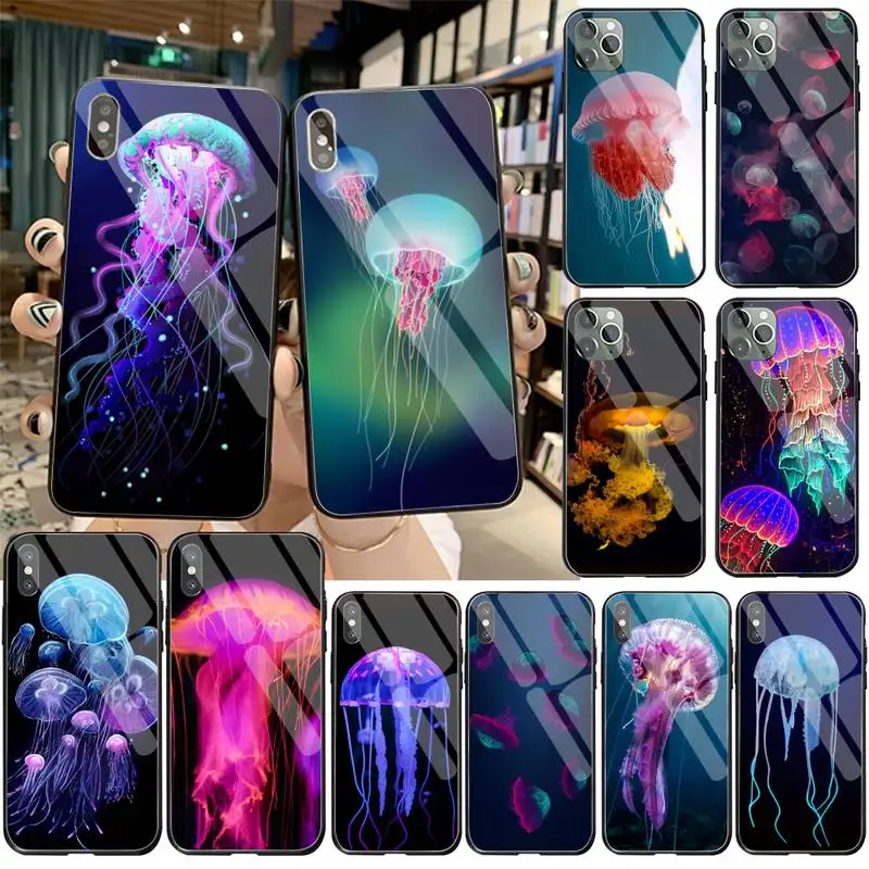 Colorful jellyfish underwater Phone Cover Tempered Glass For iPhone 11 Pro XR XS MAX 8 X 7 6S 6 Plus SE 2020 case
Colorful jellyfish underwater Phone Cover Tempered Glass For iPhone 11 Pro XR XS MAX 8 X 7 6S 6 Plus SE 2020 case