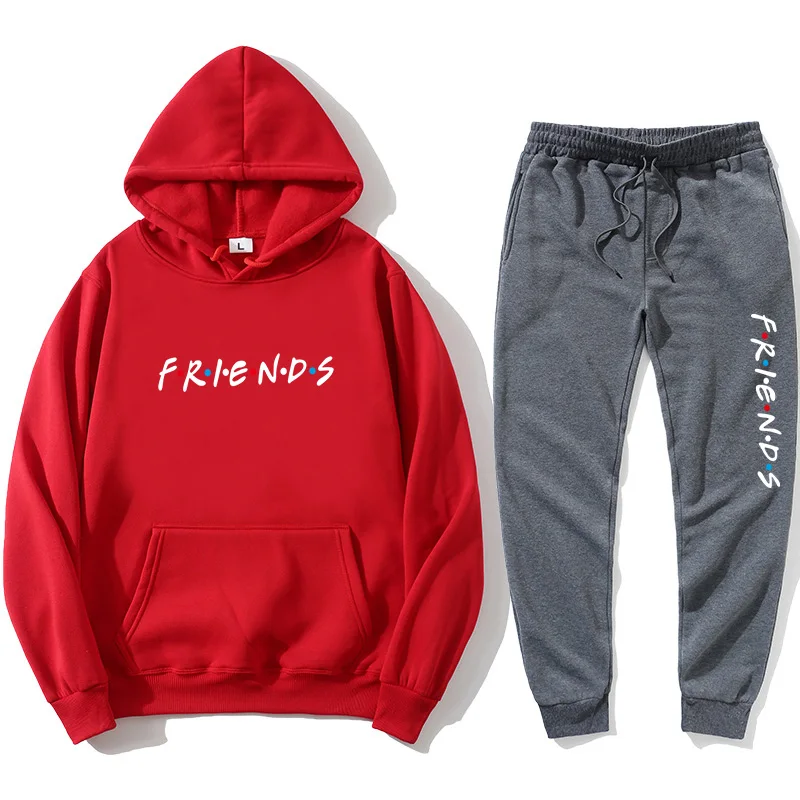 Hot Sale 2020 Personality Men's and Women's Pullover + Hip Hop Jogging Pants Loose Sweatshirt Set Personality Friends Hooded Cas
Hot Sale 2020 Personality Men's and Women's Pullover + Hip Hop Jogging Pants Loose Sweatshirt Set Personality Friends Hooded Cas