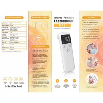 Handheld Portable Non-Contact Infrared Thermometer High Precision Thermometer Temperature Meter With Fever Alarm
Handheld Portable Non-Contact Infrared Thermometer High Precision Thermometer Temperature Meter With Fever Alarm