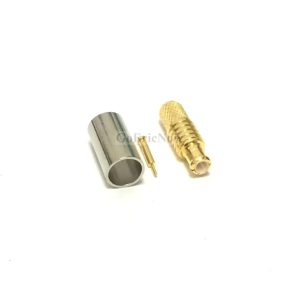 10 шт. RF коаксиальный MCX Штекер для RG58 RG400 RG142 Кабельный разъем|male connector|male malel connector |