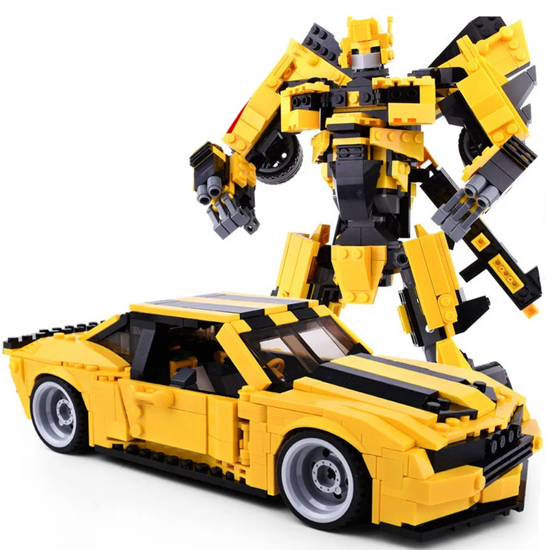 584 pcs New Version 2-in-1 Transformation Robot Bumblebee Yellow Car Building Blocks Sets Educational Hot Toys for Children
584 pcs New Version 2-in-1 Transformation Robot Bumblebee Yellow Car Building Blocks Sets Educational Hot Toys for Children