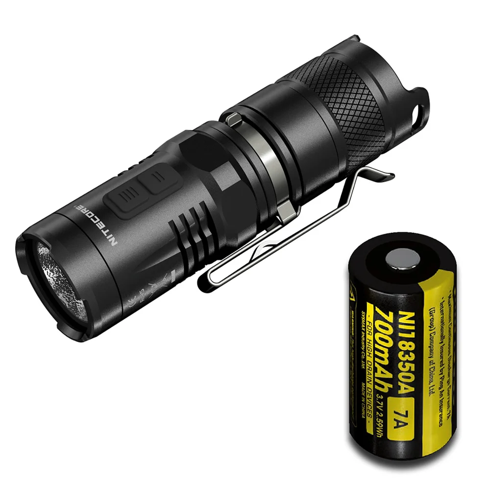

Sale NITECORE MT10C + IMR18350 Rechargeable Battery 920 Lumen CREE XM-L2 U2 LED Portable Tactical Flashlight for Outdoor Camping