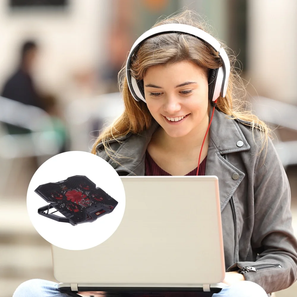 1 PC Durable Speed Adjustable Portable 5 LED Fans Silent Computer Stand Notebook Cooling Mat Laptop Chill Mat
1 PC Durable Speed Adjustable Portable 5 LED Fans Silent Computer Stand Notebook Cooling Mat Laptop Chill Mat