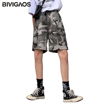 BIVIGAOS Gray Camouflage Cargo Shorts Women Summer INS Tide Loose Straight High Waist Shorts Sports Wide Leg Casual Shorts Men 
BIVIGAOS Gray Camouflage Cargo Shorts Women Summer INS Tide Loose Straight High Waist Shorts Sports Wide Leg Casual Shorts Men