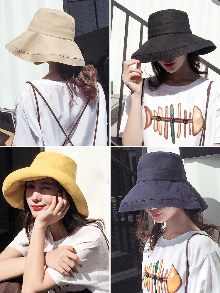 Casual Versatile Solid Color Face Covering Bucket Hat Children Literature And Art Korean-style Spring And Summer Japanese-style
Casual Versatile Solid Color Face Covering Bucket Hat Children Literature And Art Korean-style Spring And Summer Japanese-style