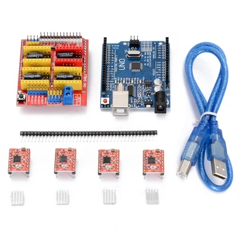 V3.0 Engraver CNC Shield+Board + A4988 Stepper Motor Driver Row Needles For UNO R3 Arduino Carving Machine Accessories
V3.0 Engraver CNC Shield+Board + A4988 Stepper Motor Driver Row Needles For UNO R3 Arduino Carving Machine Accessories