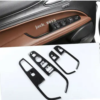 For Alfa Romeo Stelvio 2017-2018 Carbon Fiber Window Lift Button Frame Cover Trim Car modification Car accessories 
For Alfa Romeo Stelvio 2017-2018 Carbon Fiber Window Lift Button Frame Cover Trim Car modification Car accessories