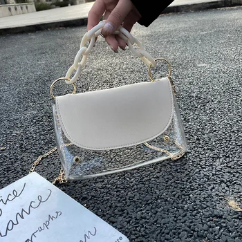 Summer Transparent Women's Small Bag Fashion 2020 New Chain Crossbody Bag Shoulder Bag
Summer Transparent Women's Small Bag Fashion 2020 New Chain Crossbody Bag Shoulder Bag