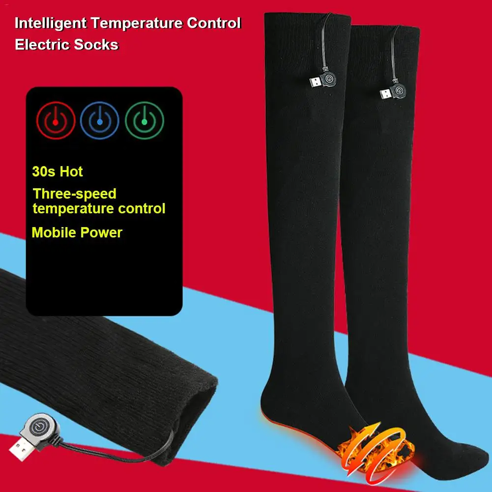 Men Women USB Heated Socks Mobile Power Secure Warm-keeping Heating Socks In Winter
Men Women USB Heated Socks Mobile Power Secure Warm-keeping Heating Socks In Winter