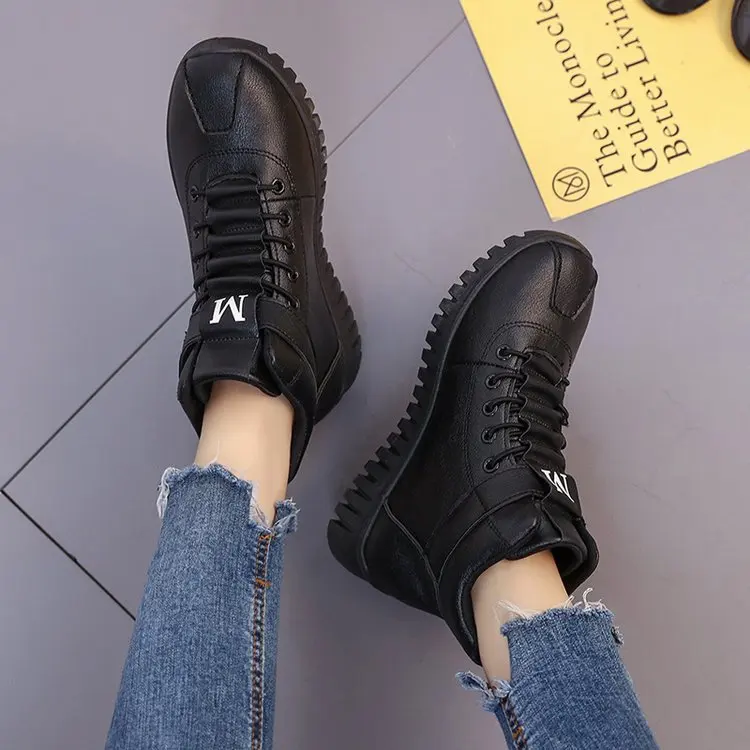 Women Plus Velvet Sports Cotton Shoes Women's Snow Boots Botte Hiver Femme Fall Martin Boots Autumn Winter Flat High Shoes
Women Plus Velvet Sports Cotton Shoes Women's Snow Boots Botte Hiver Femme Fall Martin Boots Autumn Winter Flat High Shoes