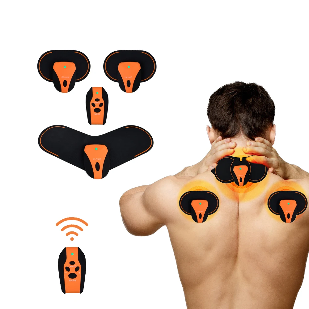 Portable EMS Muscle Stimulator Remote Control Vibration Neck Shoulder Body Massager Rechargeable EMS Trainer Relaxation Gel Pad
Portable EMS Muscle Stimulator Remote Control Vibration Neck Shoulder Body Massager Rechargeable EMS Trainer Relaxation Gel Pad