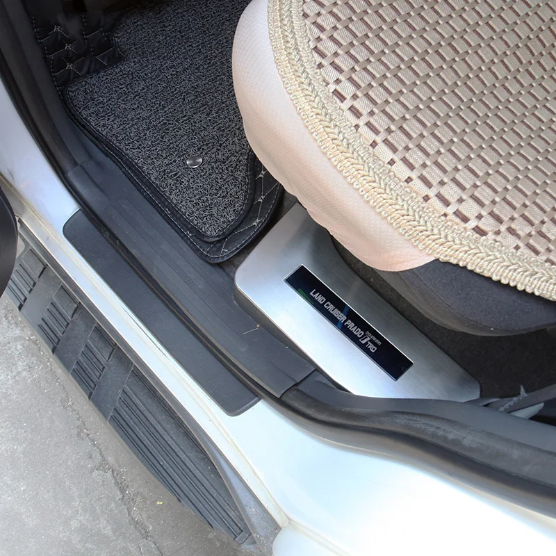 Stainless Inner Door Sill Scuff Plate For Toyota Land Cruiser Prado 120 FJ120 2003 2004 2005 2006 2007 2008 2009 Accessories
Stainless Inner Door Sill Scuff Plate For Toyota Land Cruiser Prado 120 FJ120 2003 2004 2005 2006 2007 2008 2009 Accessories