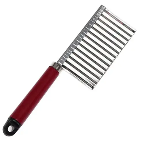 Stainless Steel Potato Chip Vegetable Crinkle Cutter Blade Slicer Wave Knife
Stainless Steel Potato Chip Vegetable Crinkle Cutter Blade Slicer Wave Knife