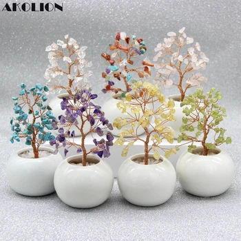 Akolion Wire Bead Tree Amethysts Citrines Rose Pink Quartzs Turquoises Peridots Green Aventurine Rainbow stone Trees for Gift
Akolion Wire Bead Tree Amethysts Citrines Rose Pink Quartzs Turquoises Peridots Green Aventurine Rainbow stone Trees for Gift
