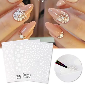 3D New White Various Patterns Nail Stickers Paper Flower Series Nail Wraps Decals Decorations DIY Design Accessories Nail Tips
3D New White Various Patterns Nail Stickers Paper Flower Series Nail Wraps Decals Decorations DIY Design Accessories Nail Tips