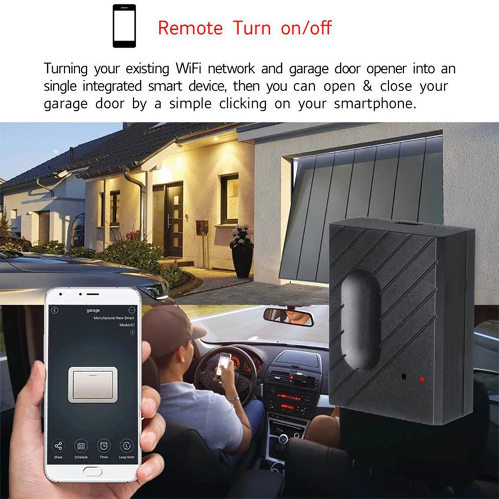 WiFi Smart APP Switch Garage Opener Door Controller Smart Phone Remote Control for Amazon Alexa and For Google Home
WiFi Smart APP Switch Garage Opener Door Controller Smart Phone Remote Control for Amazon Alexa and For Google Home