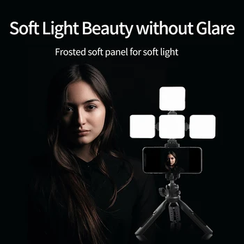 RGB LED Video Light with Softbox Mini On Camera Photography Photo Light with 3 Cold Shoe Mounts for GoPro DSLR Camera Vlogging
RGB LED Video Light with Softbox Mini On Camera Photography Photo Light with 3 Cold Shoe Mounts for GoPro DSLR Camera Vlogging