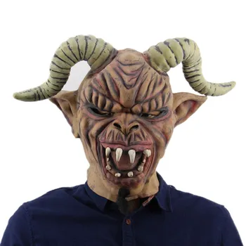 Creative Halloween Bar Party Supplies Waterproof Environment-friendly Scary Sheep's Horn Latex Mask Comfortable To Wear
Creative Halloween Bar Party Supplies Waterproof Environment-friendly Scary Sheep's Horn Latex Mask Comfortable To Wear