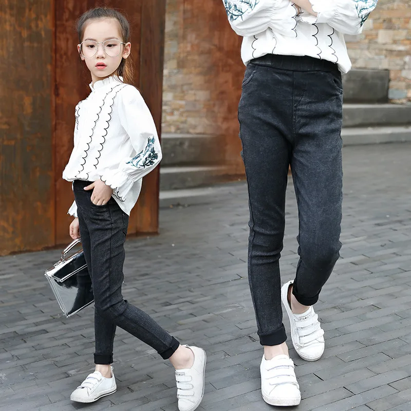 Crawler Autumn Girls New Style Leggings Children Washing Denim-like Fabric Pencil Pants Baby Korean-style Trousers
Crawler Autumn Girls New Style Leggings Children Washing Denim-like Fabric Pencil Pants Baby Korean-style Trousers