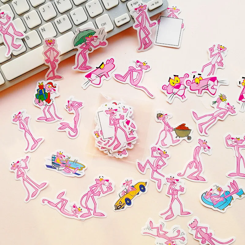 Cartoon Animal Pink Panther Decorative Stationery Cute Kawaii Handmade Adhesive Paper Flake Stickers DIY Diary Album Scrapbook
Cartoon Animal Pink Panther Decorative Stationery Cute Kawaii Handmade Adhesive Paper Flake Stickers DIY Diary Album Scrapbook