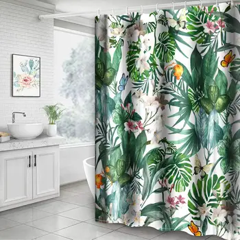 Shower Curtain, Ordinary Leaves Green Shower Curtain Decorative Bath Curtain Durable with Hooks Fabric Waterproof Muilt Function
Shower Curtain, Ordinary Leaves Green Shower Curtain Decorative Bath Curtain Durable with Hooks Fabric Waterproof Muilt Function