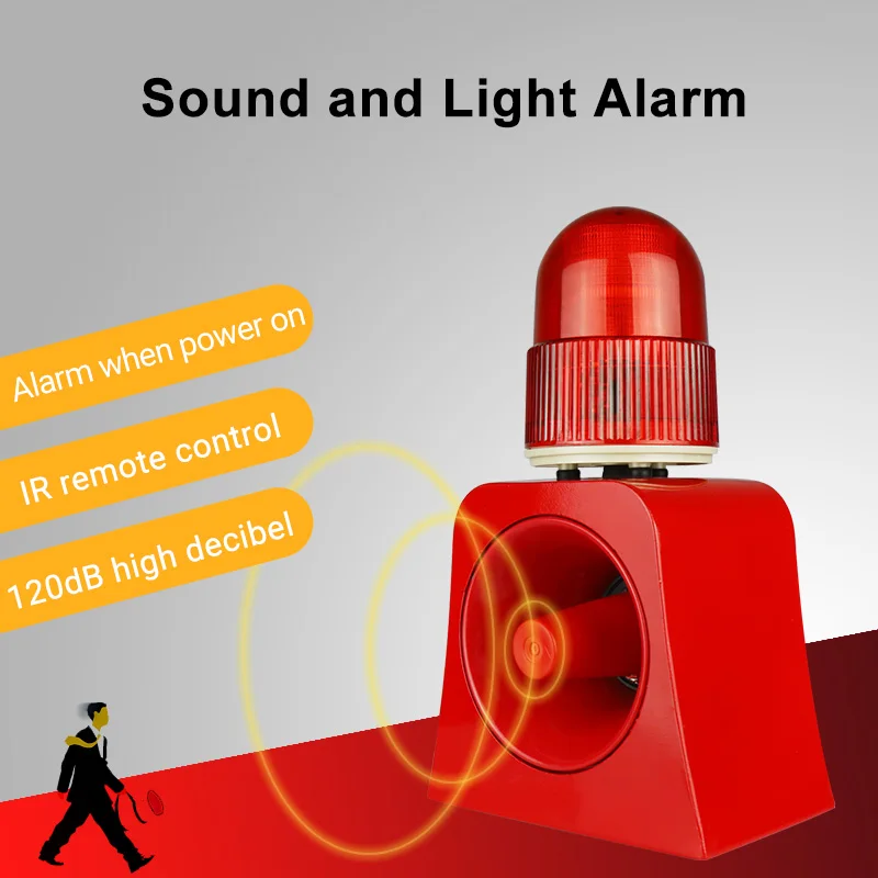 Предупредительный сигнальный маячок световой сигнал сирена 220 дБ наружный
