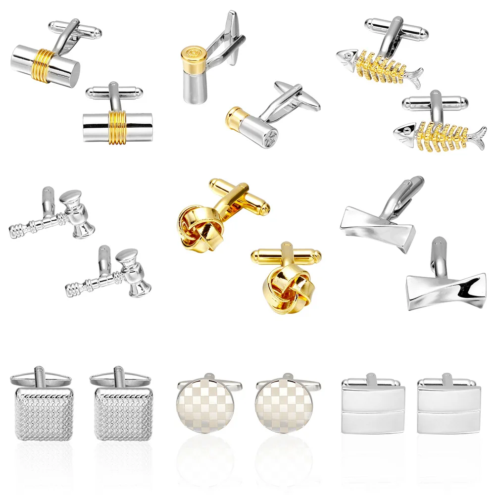 Luxury Shirt cufflink for men's Brand cuff buttons Crystal cuff links Fish/Twist/Clock Quality gemelos abotoaduras Jewelry
Luxury Shirt cufflink for men's Brand cuff buttons Crystal cuff links Fish/Twist/Clock Quality gemelos abotoaduras Jewelry