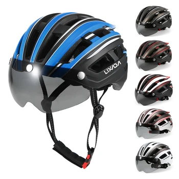 Lixada Mountain Bike Bicycle Helmet Motorcycling Helmet with Back Light Detachable Magnetic Visor UV Protective for Men Women
Lixada Mountain Bike Bicycle Helmet Motorcycling Helmet with Back Light Detachable Magnetic Visor UV Protective for Men Women