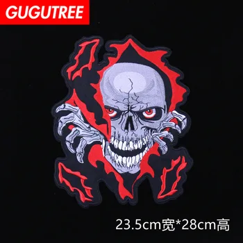 GUGUTREE embroidery big skull letter patch animal cartoon patches badges applique patches for clothing FD-166
GUGUTREE embroidery big skull letter patch animal cartoon patches badges applique patches for clothing FD-166