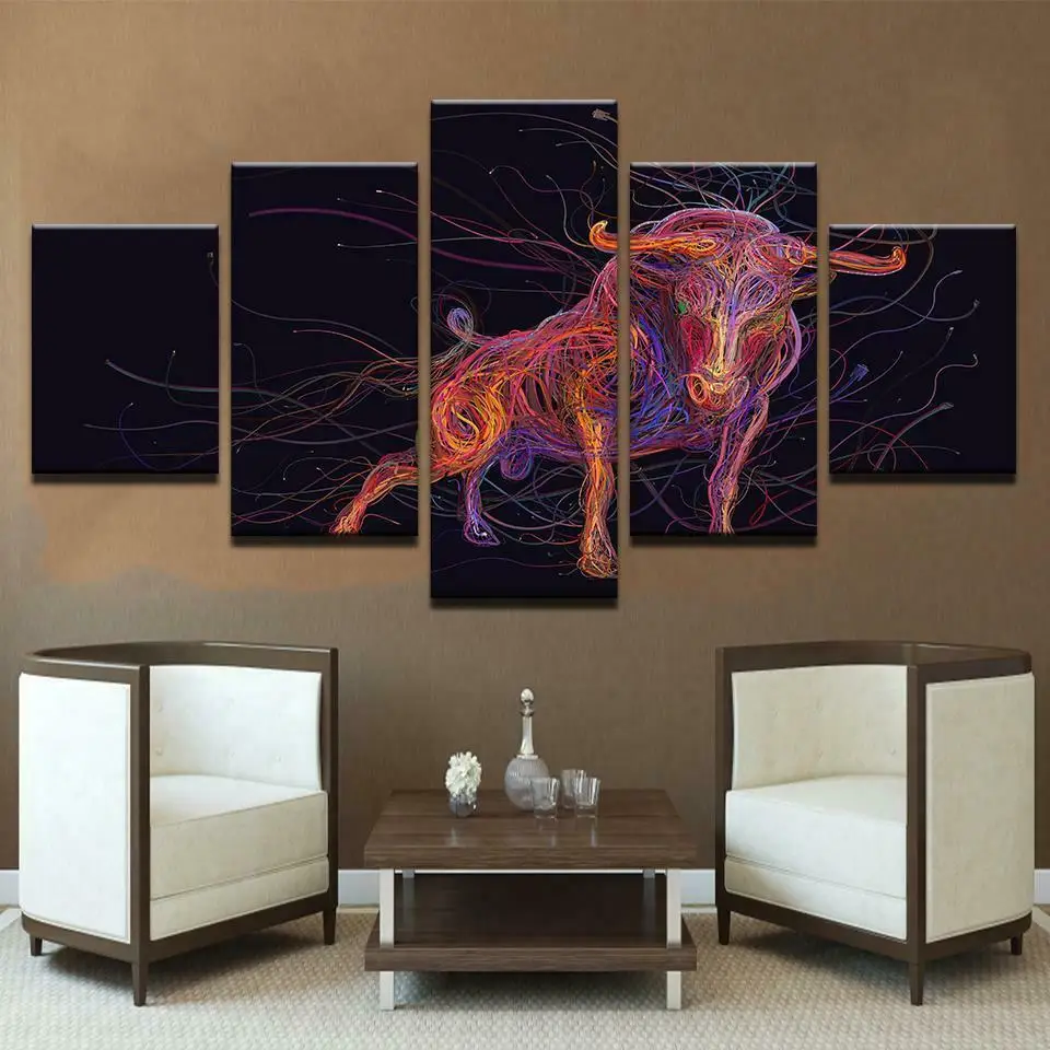 Wired Bull Abstract Black Background Home Wall Decor Canvas Picture Art HD Print Painting On Canvas for Living Room Unframe
Wired Bull Abstract Black Background Home Wall Decor Canvas Picture Art HD Print Painting On Canvas for Living Room Unframe