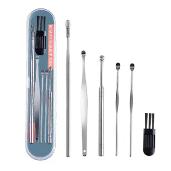 Newest Earwax Removal Cleaner Tool Kit 6-Piece Earplug Kit with Storage Box Stainless Steel Spiral Ear Curette Set Promo
Newest Earwax Removal Cleaner Tool Kit 6-Piece Earplug Kit with Storage Box Stainless Steel Spiral Ear Curette Set Promo