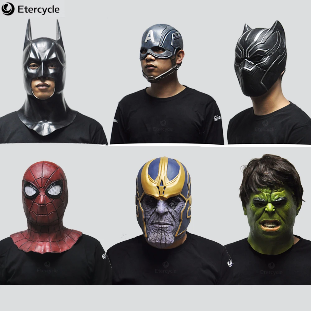 Avengers Mask Halloween Mask Decoration cosplay Party Spiderman / Batman / Captain America / Black Panther / Hulk Halloween gift
Avengers Mask Halloween Mask Decoration cosplay Party Spiderman / Batman / Captain America / Black Panther / Hulk Halloween gift