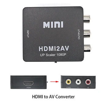 HDMI TO AV Adapter HD Video Converter Box ScalerHDMI to RCA AV/CVSB L/R Video 1080P HDMI2AV Support NTSC PAL
HDMI TO AV Adapter HD Video Converter Box ScalerHDMI to RCA AV/CVSB L/R Video 1080P HDMI2AV Support NTSC PAL