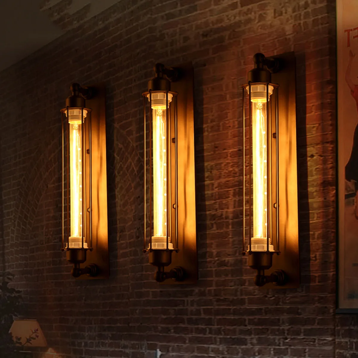 E27 Vintage Edison LED Wall Light Modern Corridor Vintage Retro Industrial 110-220V Wall Lamp Led W-filament Indoor LED Light
E27 Vintage Edison LED Wall Light Modern Corridor Vintage Retro Industrial 110-220V Wall Lamp Led W-filament Indoor LED Light